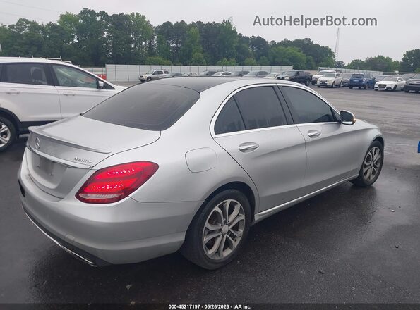 55SWF4KB0GU178368 2016 MERCEDES-BENZ C-CLASS Silver Rear right