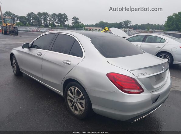 55SWF4KB0GU178368 2016 MERCEDES-BENZ C-CLASS Silver Rear left