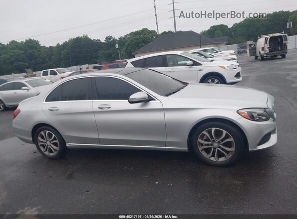 55SWF4KB0GU178368 2016 MERCEDES-BENZ C-CLASS Silver Rear interior view