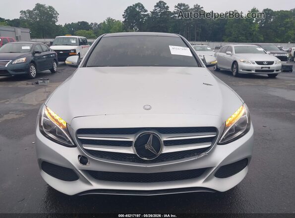 55SWF4KB0GU178368 2016 MERCEDES-BENZ C-CLASS Silver Instrument cluster view