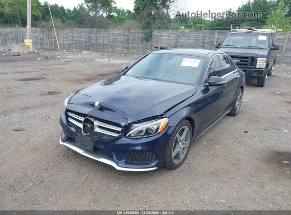 55SWF4KB0HU182681 2017 MERCEDES-BENZ C-CLASS Black Przód lewy