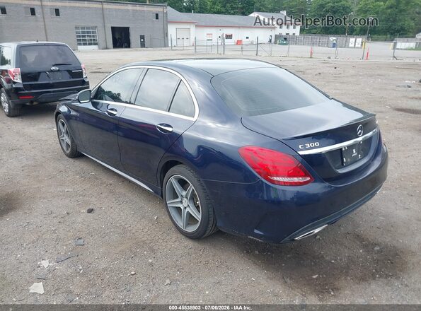 55SWF4KB0HU182681 2017 MERCEDES-BENZ C-CLASS Black Tył lewy