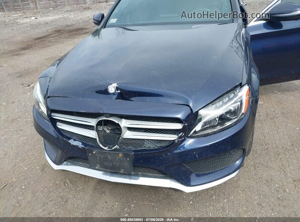 55SWF4KB0HU182681 2017 MERCEDES-BENZ C-CLASS Black Widok z przodu