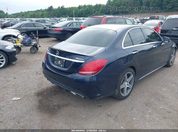 55SWF4KB0HU182681 2017 MERCEDES-BENZ C-CLASS Black Tył prawy