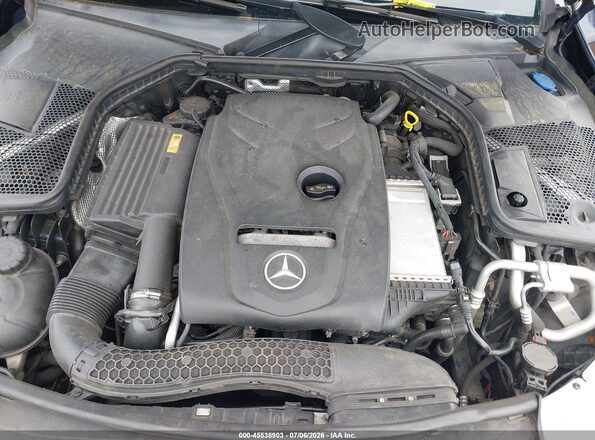 55SWF4KB0HU182681 2017 MERCEDES-BENZ C-CLASS Black Widok z tyłu