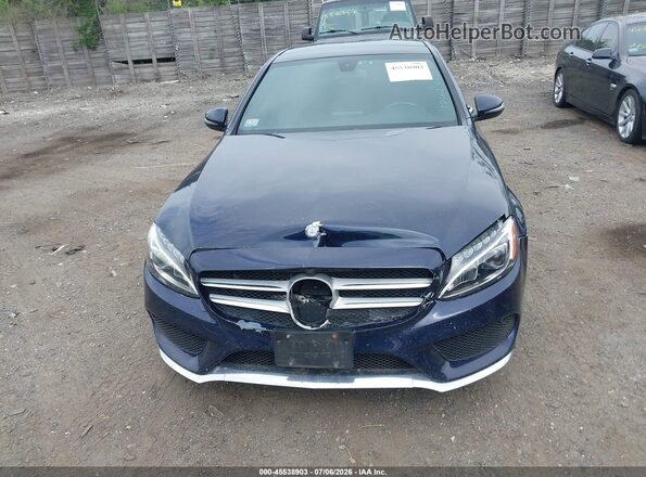 55SWF4KB0HU182681 2017 MERCEDES-BENZ C-CLASS Black Widok zestawu wskaźników