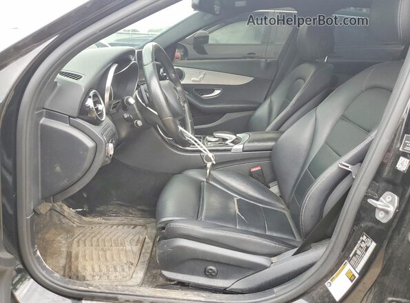 55SWF4KB0HU188187 2017 MERCEDES-BENZ C Black წინა სალონის ხედი