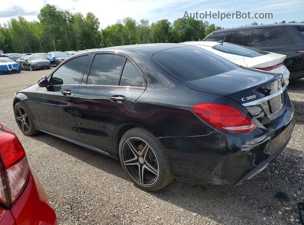 55SWF4KB0HU188187 2017 MERCEDES-BENZ C Black უკანა მარცხენა