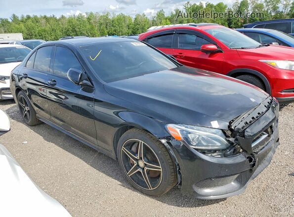 55SWF4KB0HU188187 2017 MERCEDES-BENZ C Black წინა მარჯვენა