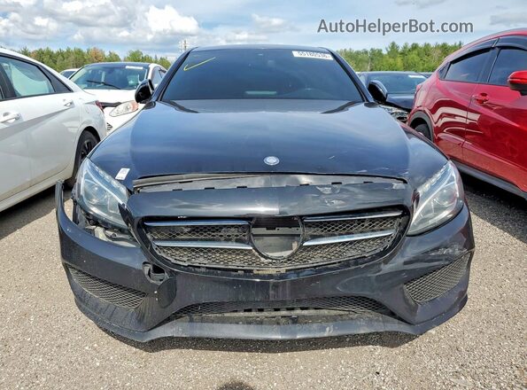 55SWF4KB0HU188187 2017 MERCEDES-BENZ C Black წინა ხედი