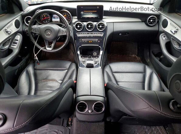 55SWF4KB0HU188187 2017 MERCEDES-BENZ C Black წინა პანელის ხედი