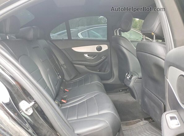 55SWF4KB0HU188187 2017 MERCEDES-BENZ C Black უკანა სავარძლების ხედი