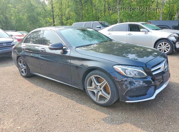 55SWF4KB0HU208860 2017 MERCEDES-BENZ C Black Առջևի աջ