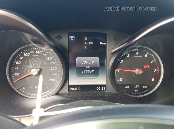 55SWF4KB0HU208860 2017 MERCEDES-BENZ C Black Սարքավորումների վահանակի տեսք