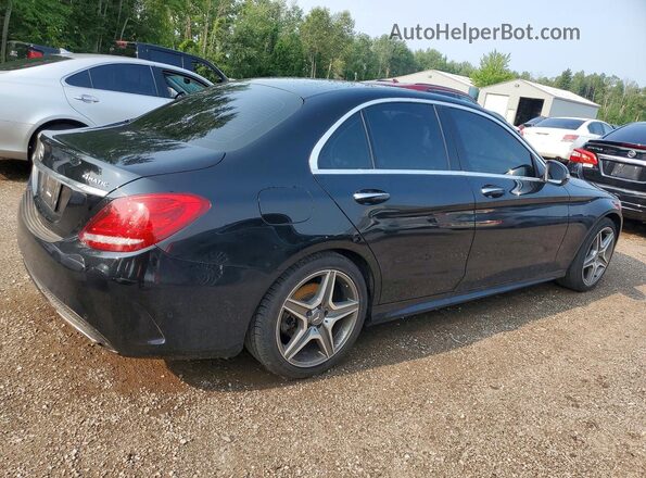 55SWF4KB0HU208860 2017 MERCEDES-BENZ C Black Հետևի աջ