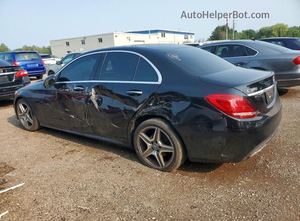 55SWF4KB0HU208860 2017 MERCEDES-BENZ C Black Հետևի ձախ