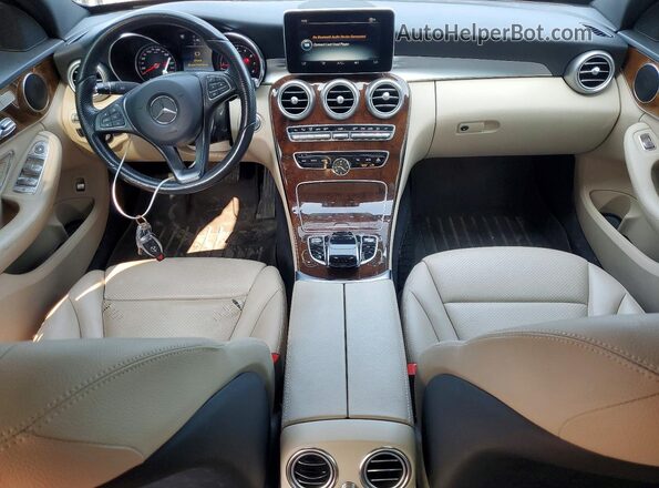 55SWF4KB0HU208860 2017 MERCEDES-BENZ C Black Առջևի վահանակի տեսք
