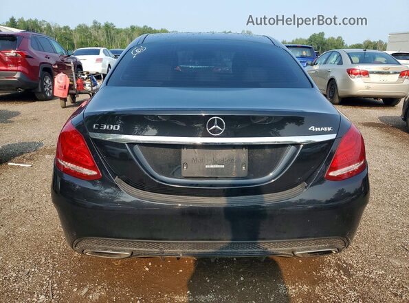 55SWF4KB0HU208860 2017 MERCEDES-BENZ C Black Հետևի տեսք