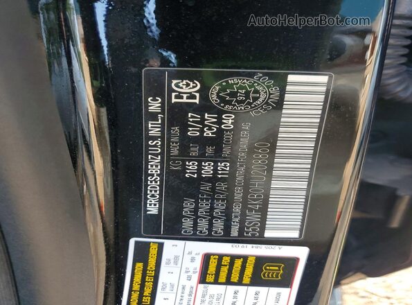55SWF4KB0HU208860 2017 MERCEDES-BENZ C Black Շարժիչի բաժամունքի տեսք