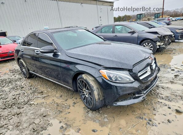 55SWF4KB0HU212519 2017 MERCEDES-BENZ C Black Delantero derecho