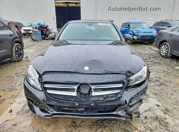 55SWF4KB0HU212519 2017 MERCEDES-BENZ C Black Vista frontal