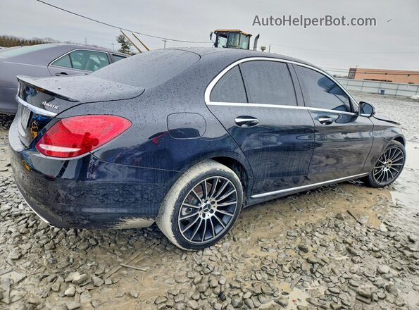 55SWF4KB0HU212519 2017 MERCEDES-BENZ C Black Trasero derecho