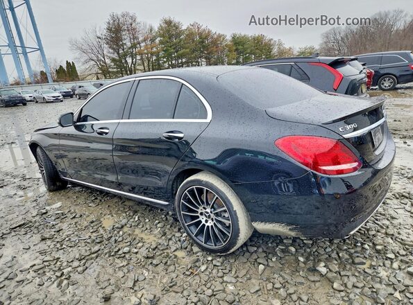 55SWF4KB0HU212519 2017 MERCEDES-BENZ C Black Trasero izquierdo