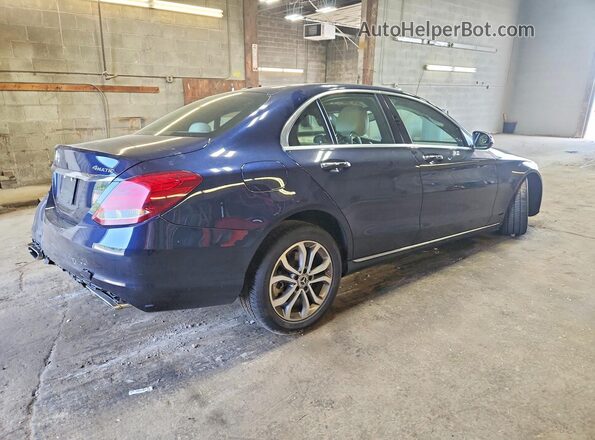 55SWF4KB0JU241850 2018 MERCEDES-BENZ C Blue უკანა მარჯვენა