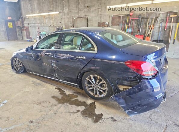 55SWF4KB0JU241850 2018 MERCEDES-BENZ C Blue უკანა მარცხენა