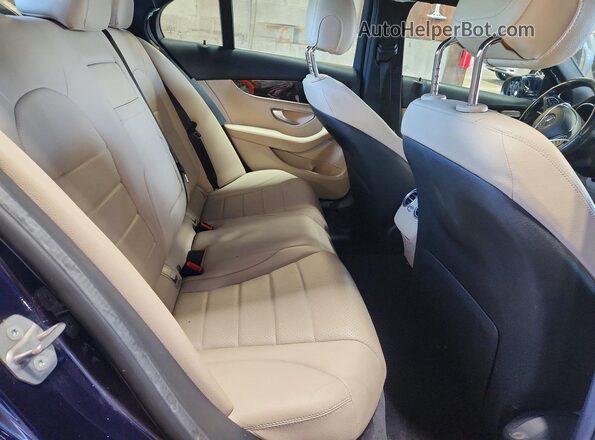 55SWF4KB0JU241850 2018 MERCEDES-BENZ C Blue უკანა სავარძლების ხედი