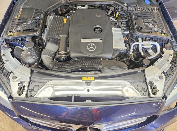 55SWF4KB0JU241850 2018 MERCEDES-BENZ C Blue უკანა სალონის ხედი