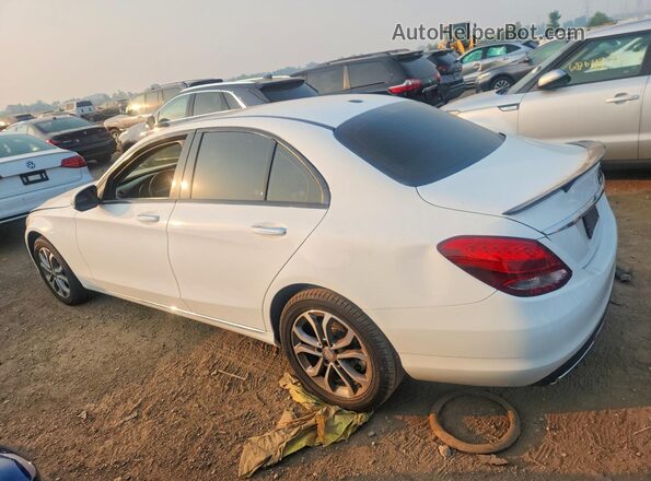55SWF4KB0JU243002 2018 MERCEDES-BENZ C Белый Задняя левая четверть