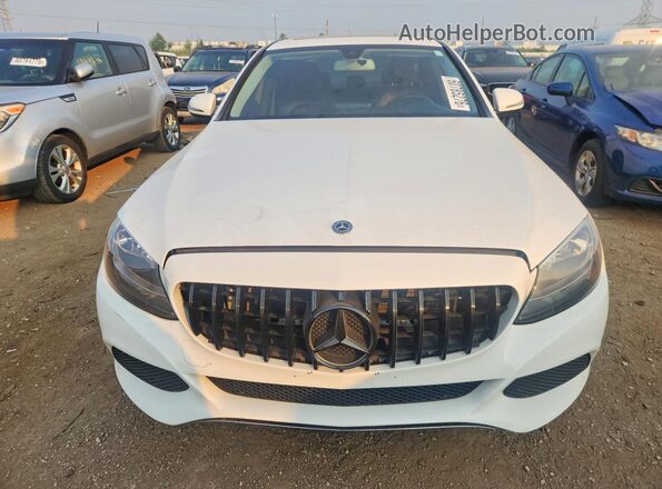 55SWF4KB0JU243002 2018 MERCEDES-BENZ C Белый Вид спереди