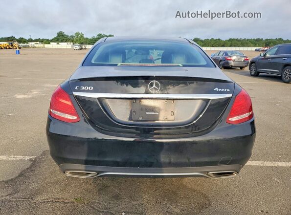 55SWF4KB0JU259183 2018 MERCEDES-BENZ C Black Հետևի տեսք