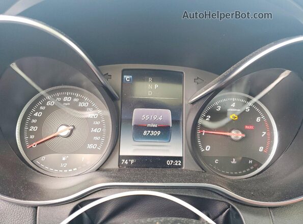 55SWF4KB0JU259183 2018 MERCEDES-BENZ C Black Սարքավորումների վահանակի տեսք