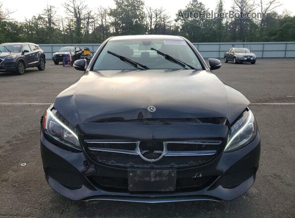 55SWF4KB0JU259183 2018 MERCEDES-BENZ C Black Դիմացի տեսք
