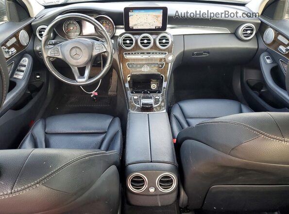 55SWF4KB0JU259183 2018 MERCEDES-BENZ C Black Առջևի վահանակի տեսք