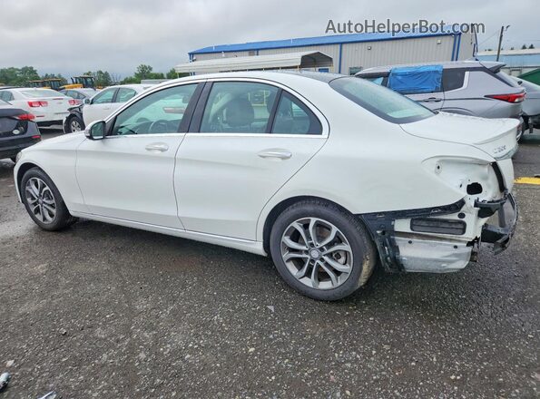 55SWF4KB1GU102643 2016 MERCEDES-BENZ C Белый Задняя левая четверть