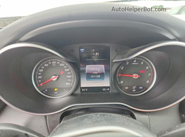 55SWF4KB1GU102643 2016 MERCEDES-BENZ C Белый Вид щитка приборов