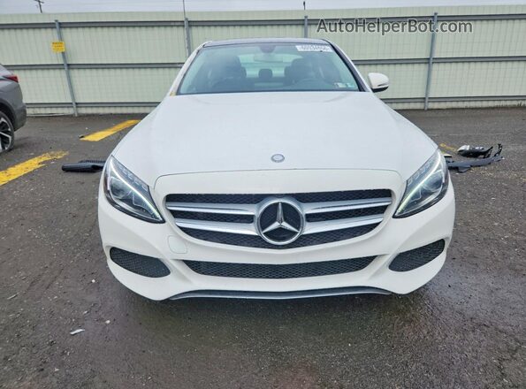 55SWF4KB1GU102643 2016 MERCEDES-BENZ C Белый Вид спереди