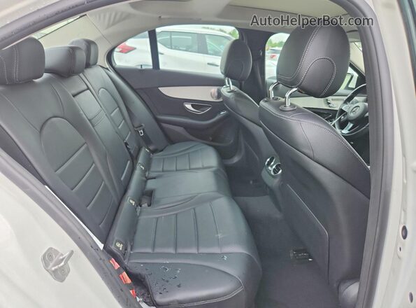 55SWF4KB1GU102643 2016 MERCEDES-BENZ C Белый Вид задних сидений