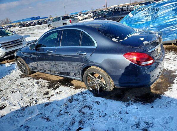 55SWF4KB1GU104280 2016 MERCEDES-BENZ C Gray უკანა მარცხენა