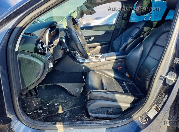 55SWF4KB1GU104280 2016 MERCEDES-BENZ C Gray წინა სალონის ხედი