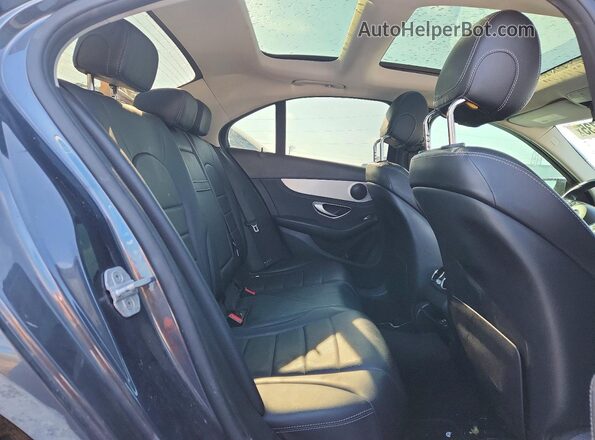 55SWF4KB1GU104280 2016 MERCEDES-BENZ C Gray უკანა სავარძლების ხედი