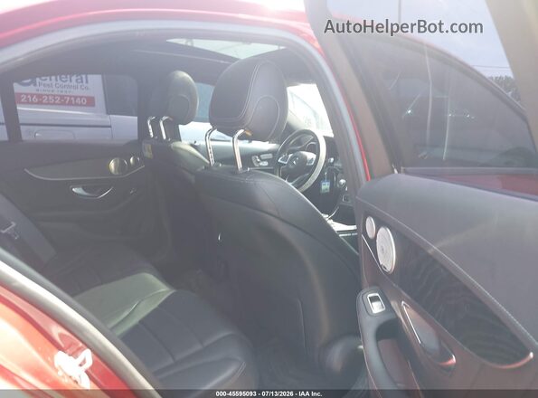 55SWF4KB1GU105865 2016 MERCEDES-BENZ C-CLASS Red Widok naklejki z numerem VIN