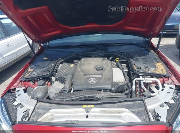 55SWF4KB1GU105865 2016 MERCEDES-BENZ C-CLASS Red Widok z tyłu