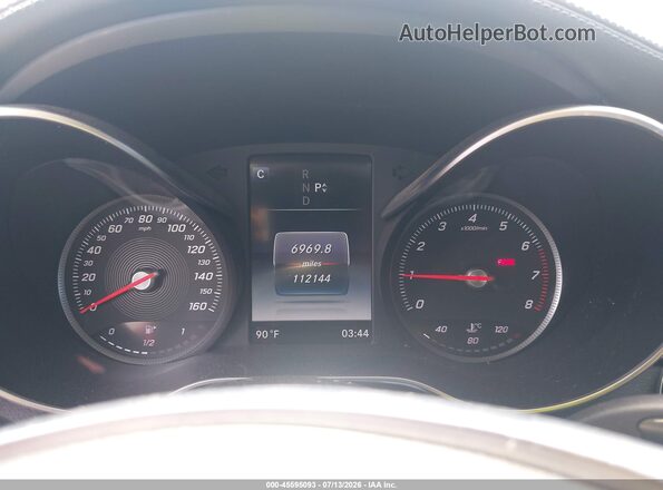 55SWF4KB1GU105865 2016 MERCEDES-BENZ C-CLASS Red Widok tylnych siedzeń