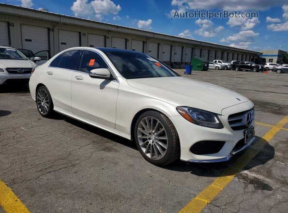 55SWF4KB1GU106224 2016 MERCEDES-BENZ C White Front right