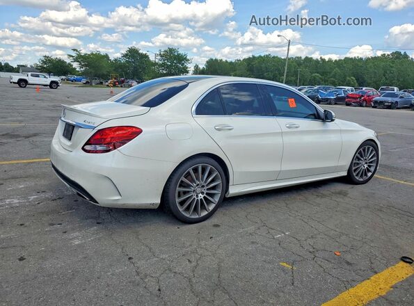 55SWF4KB1GU106224 2016 MERCEDES-BENZ C White Rear right