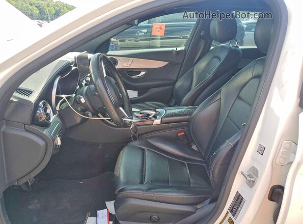 55SWF4KB1GU106224 2016 MERCEDES-BENZ C White Front interior view